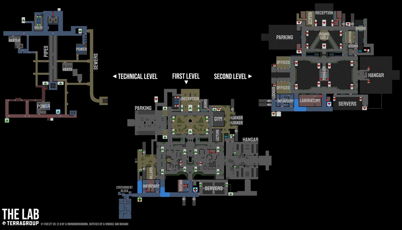Interactive map base of The Lab